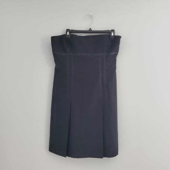 Moda International Black Strapless Sheath Dress 14 - Picture 1 of 6